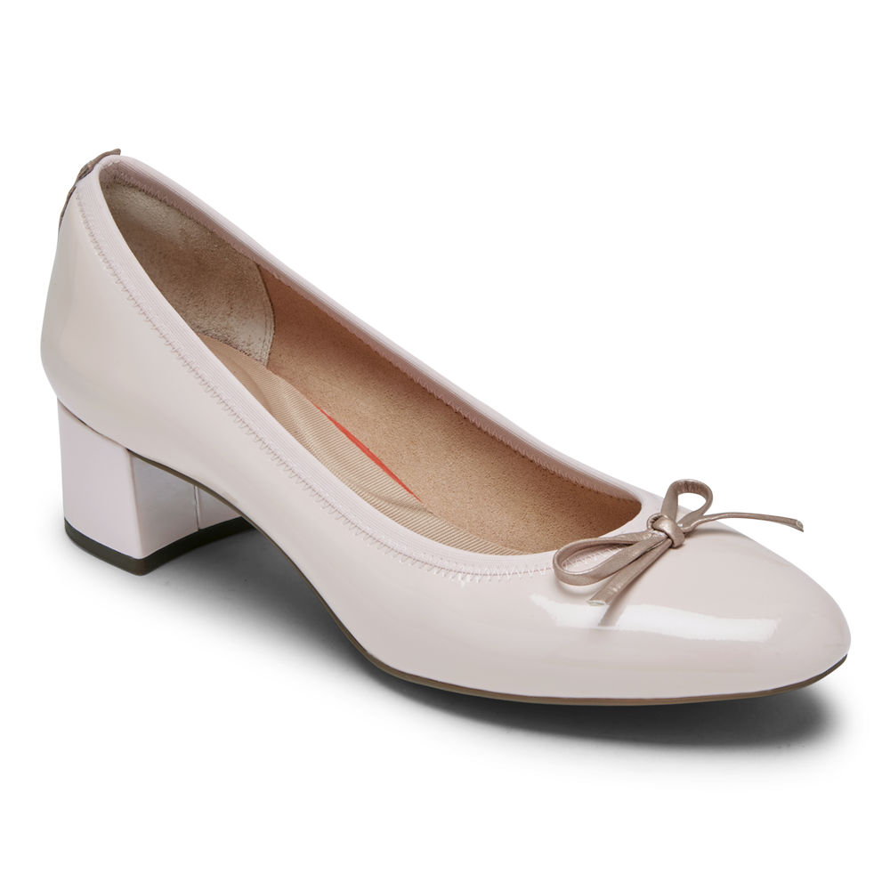 Rockport Pumps For Womens Silver - Total Motion Sydney Bow - SF3284715